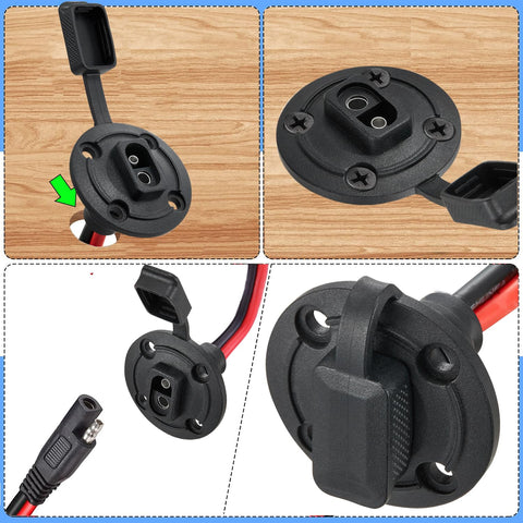 QOFOWIN heavy-duty 10AWG wiring supports durable solar and charger connections.