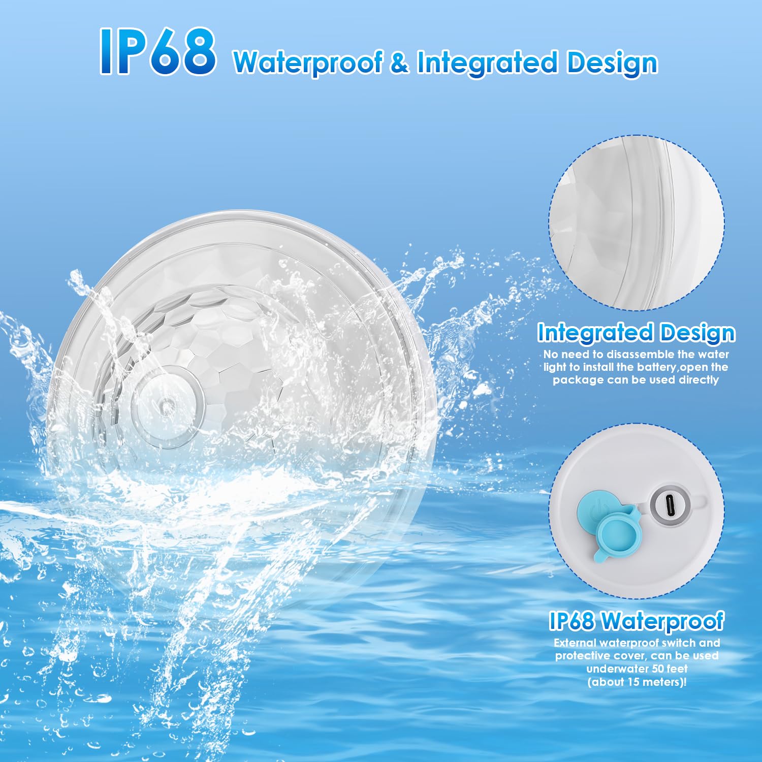 QOLNBY RGB dynamic lighting for vivid water displays