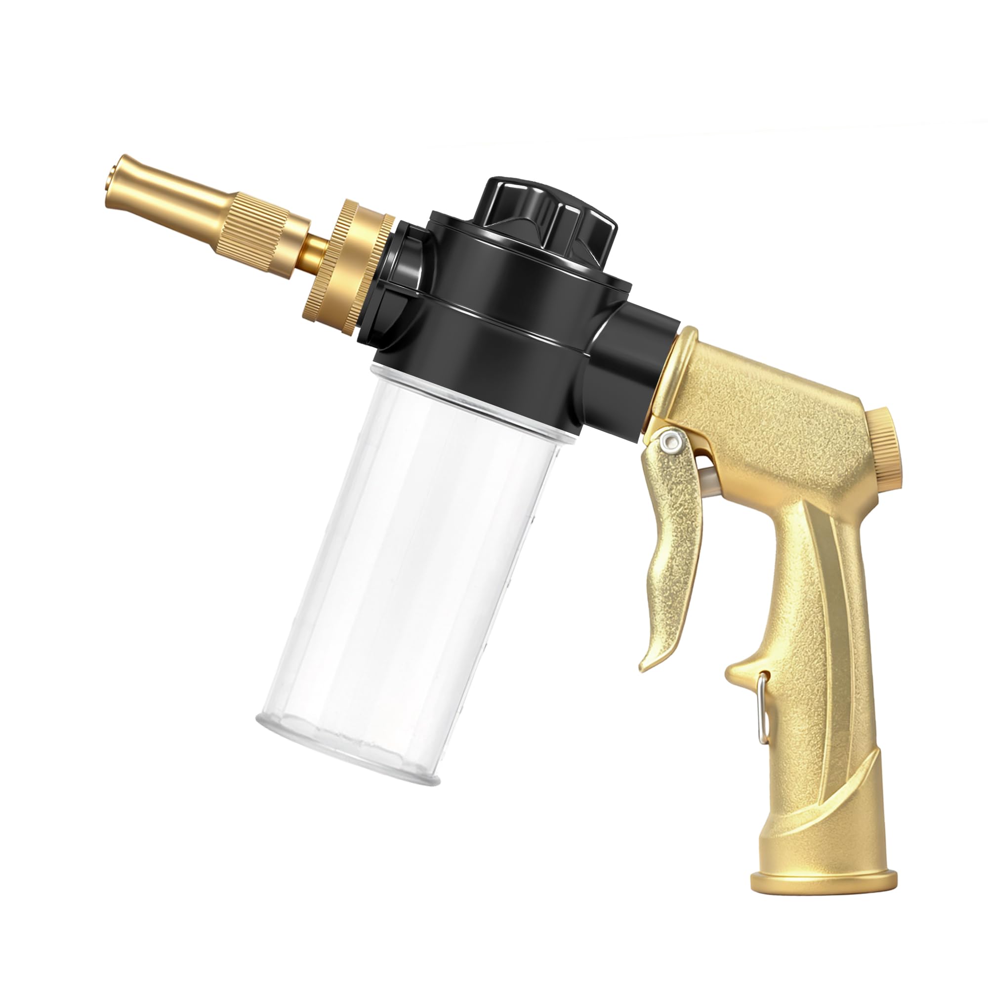 QonSaSiao high pressure nozzle with soap dispenser for powerful outdoor cleaning.
