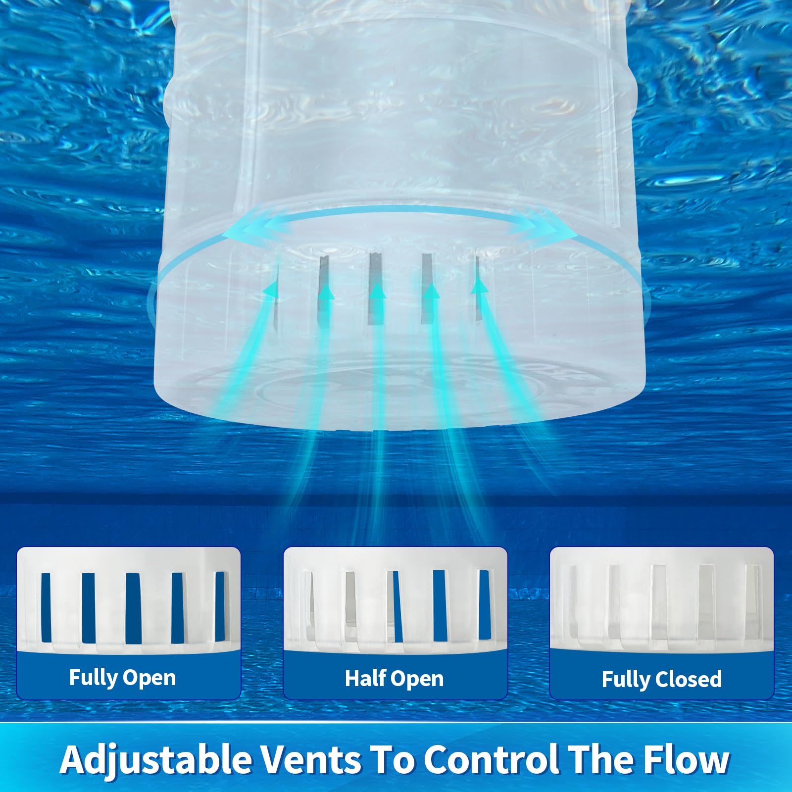 Qoolife multi-color LED modes create ambiance for pool parties