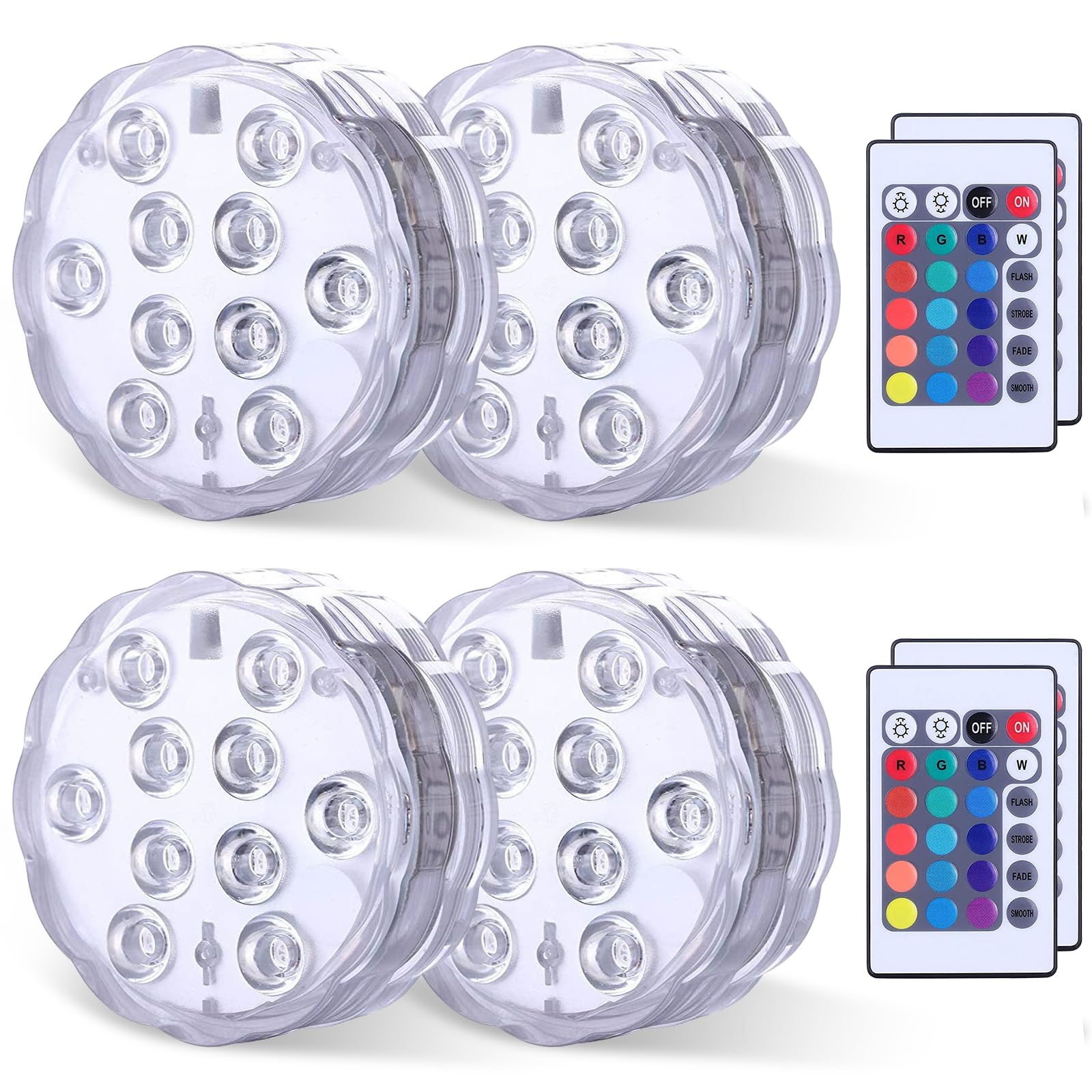 Qoolife pool submersible LED light for vibrant underwater color ambience