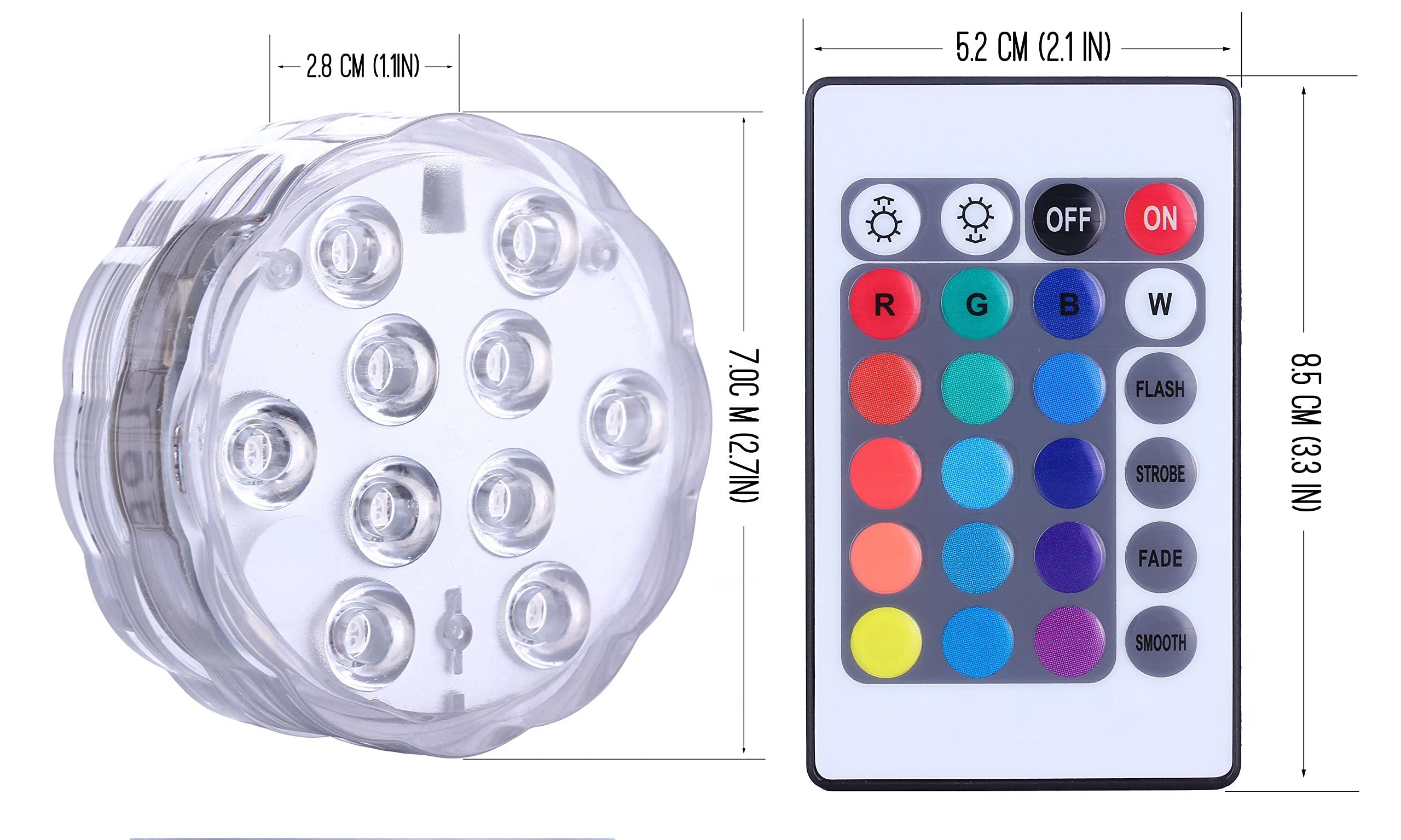 Qoolife spa lighting provides underwater glow for relaxation moments.