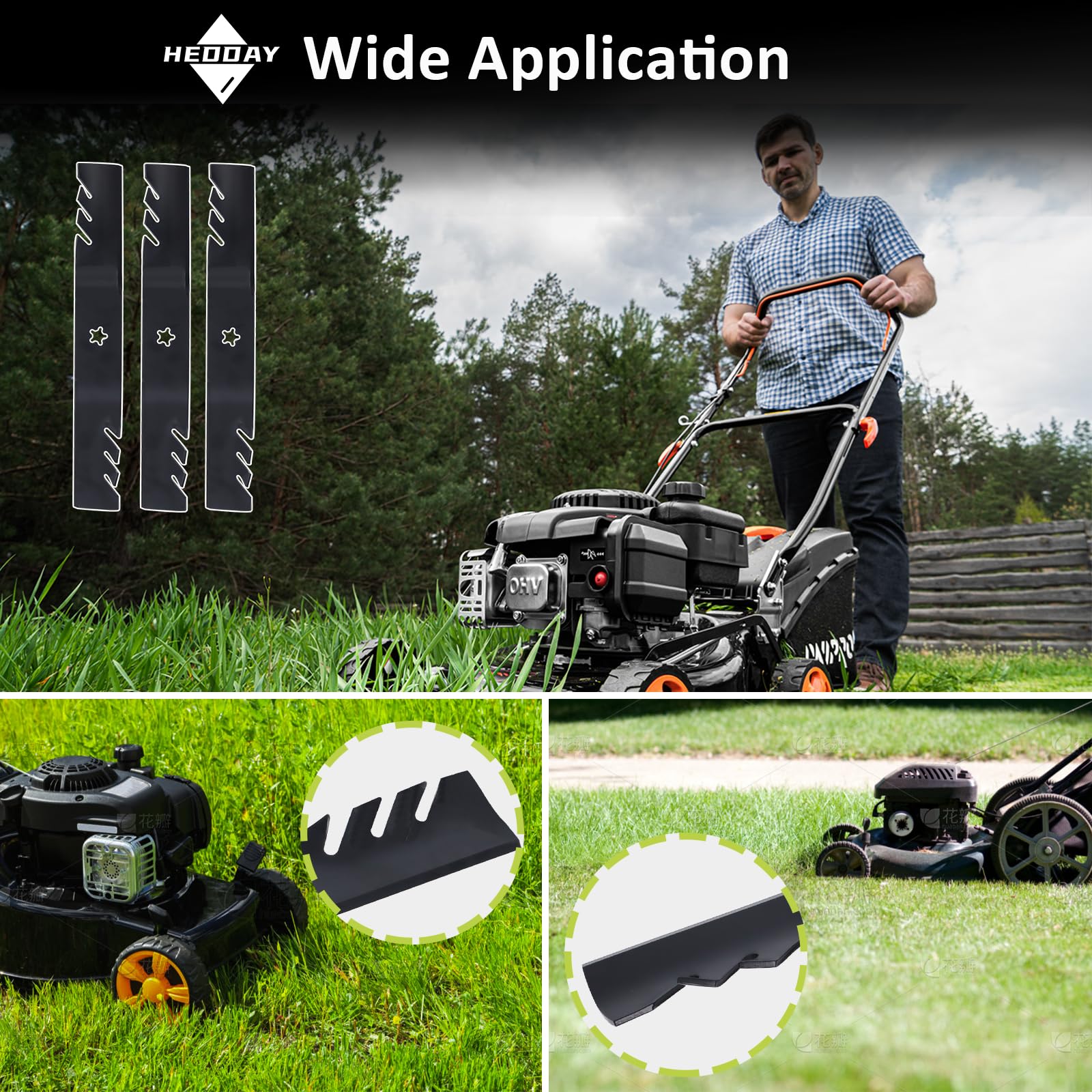 Qopaw heavy-duty blade assembly delivers durable cutting performance.
