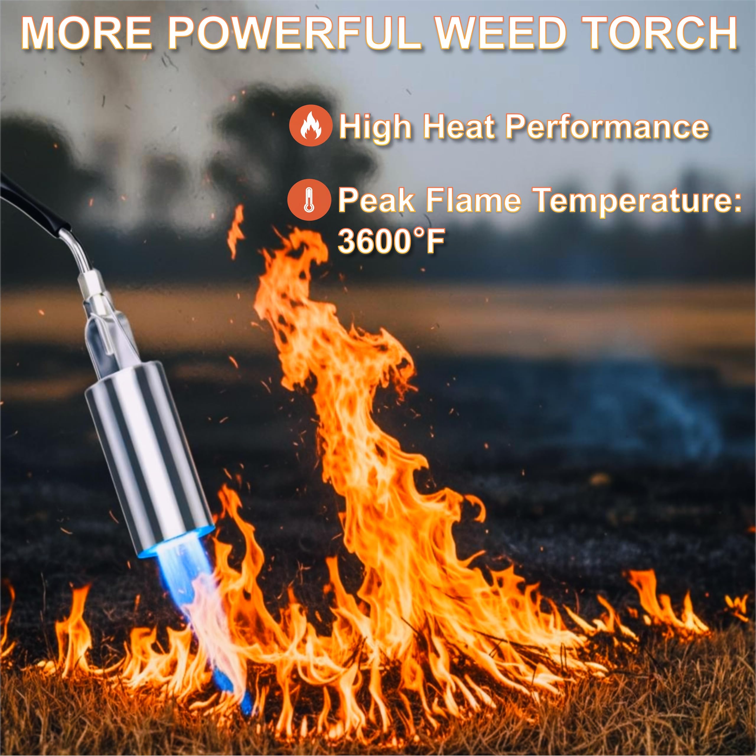 Qorvintia torch dual fuel hose and 1 lb adapter for flexible propane sources
