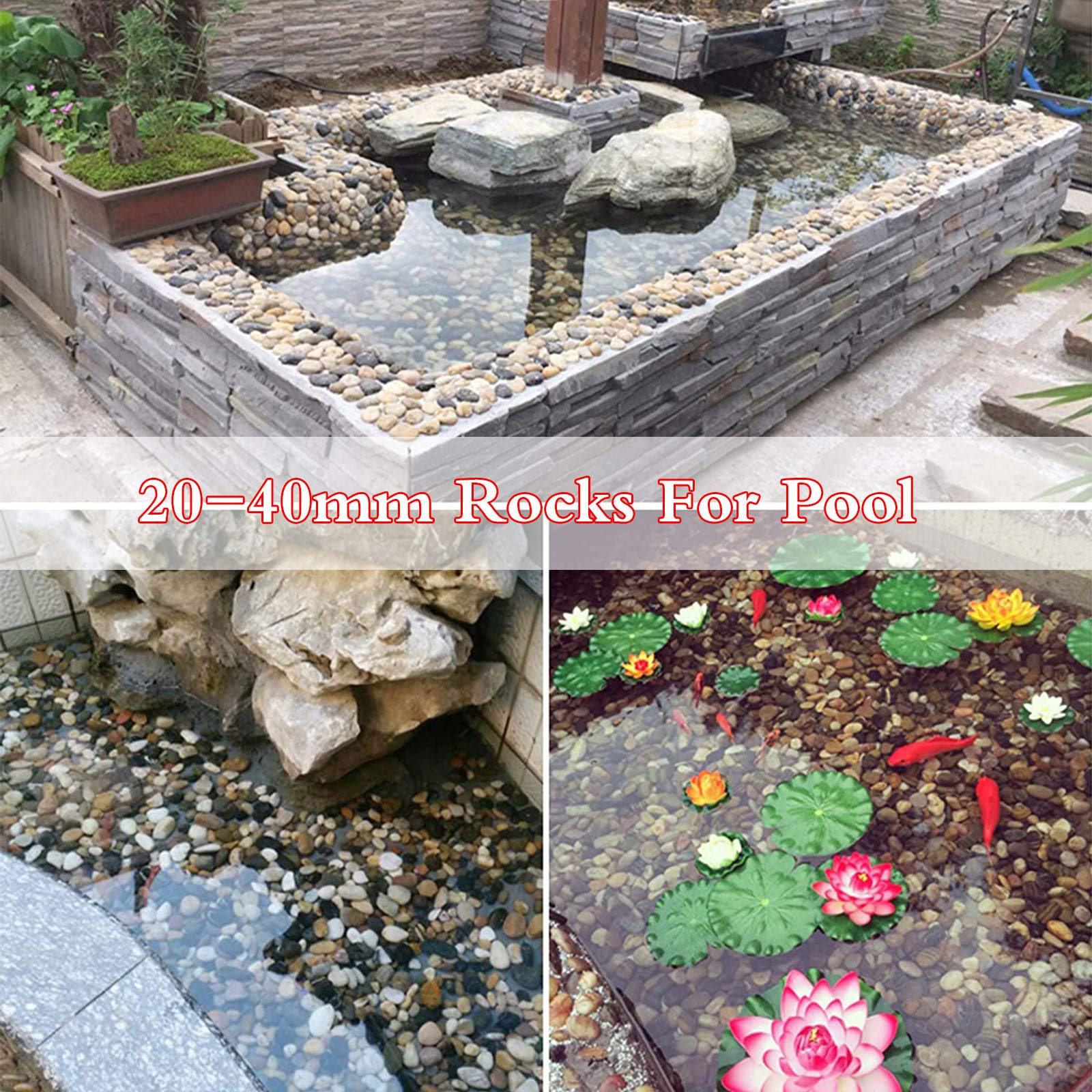 QPEY decorative gravel enhances walkways and planters