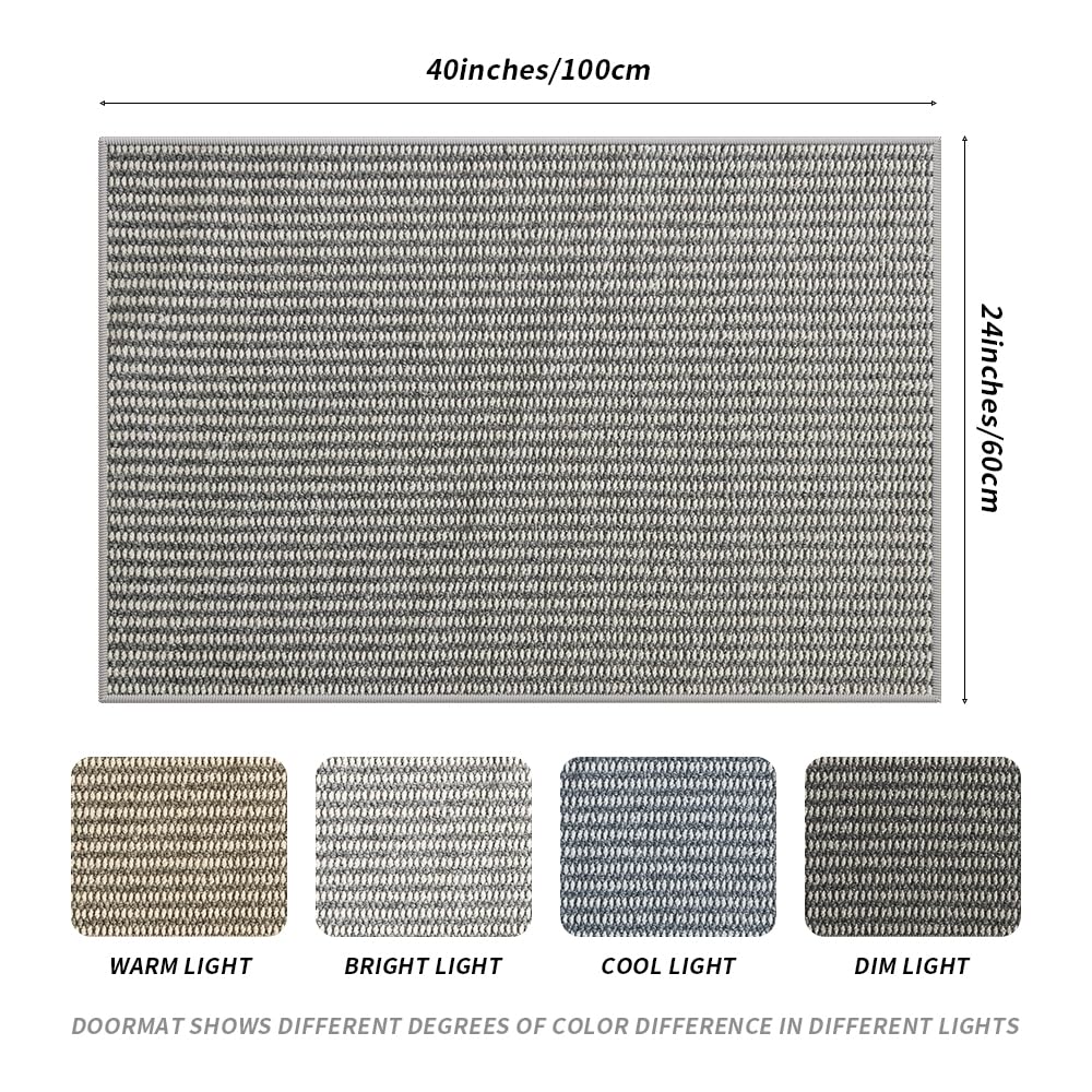 QQL doormat with non-slip backing keeps the entryway in place.