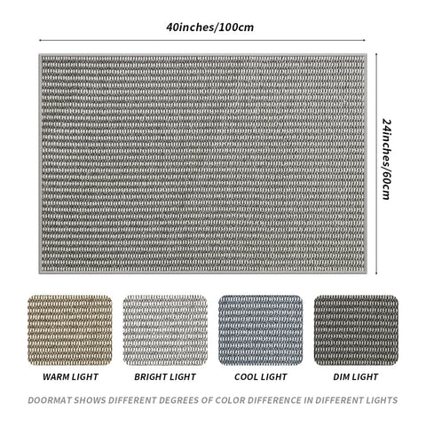 QQL doormat with non-slip backing keeps the entryway in place.
