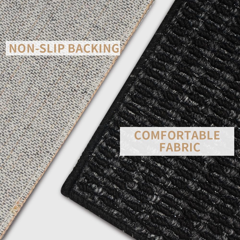 QQL doormat with non-slip backing prevents shifting on floors.