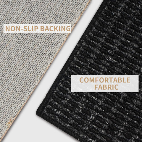 QQL doormat with non-slip backing prevents shifting on floors.