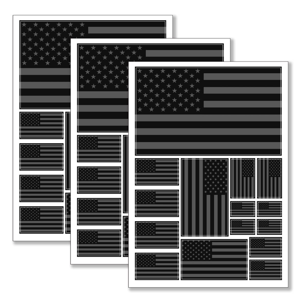 QQSD USA flag sticker on car for durable patriotic display in any weather.