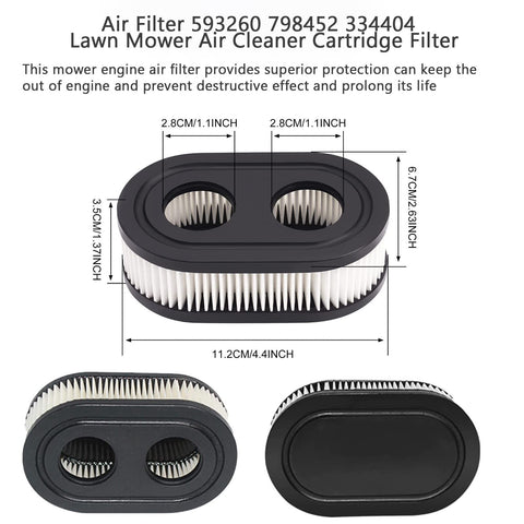 QQV 593260 air filter pack shot two-pack for easy replacement