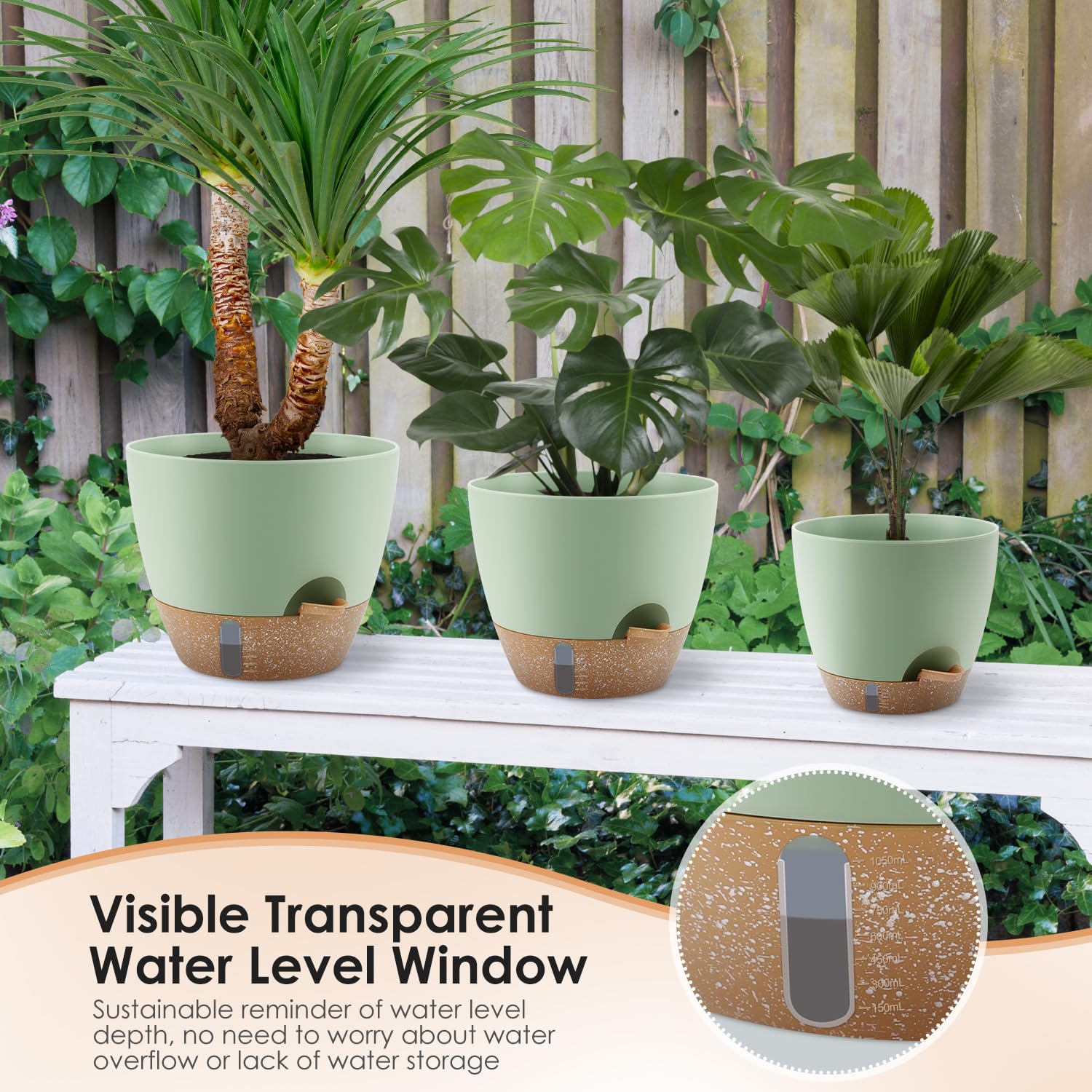 QRRICA green matte-finish planter adds stylish, versatile decor for any space.