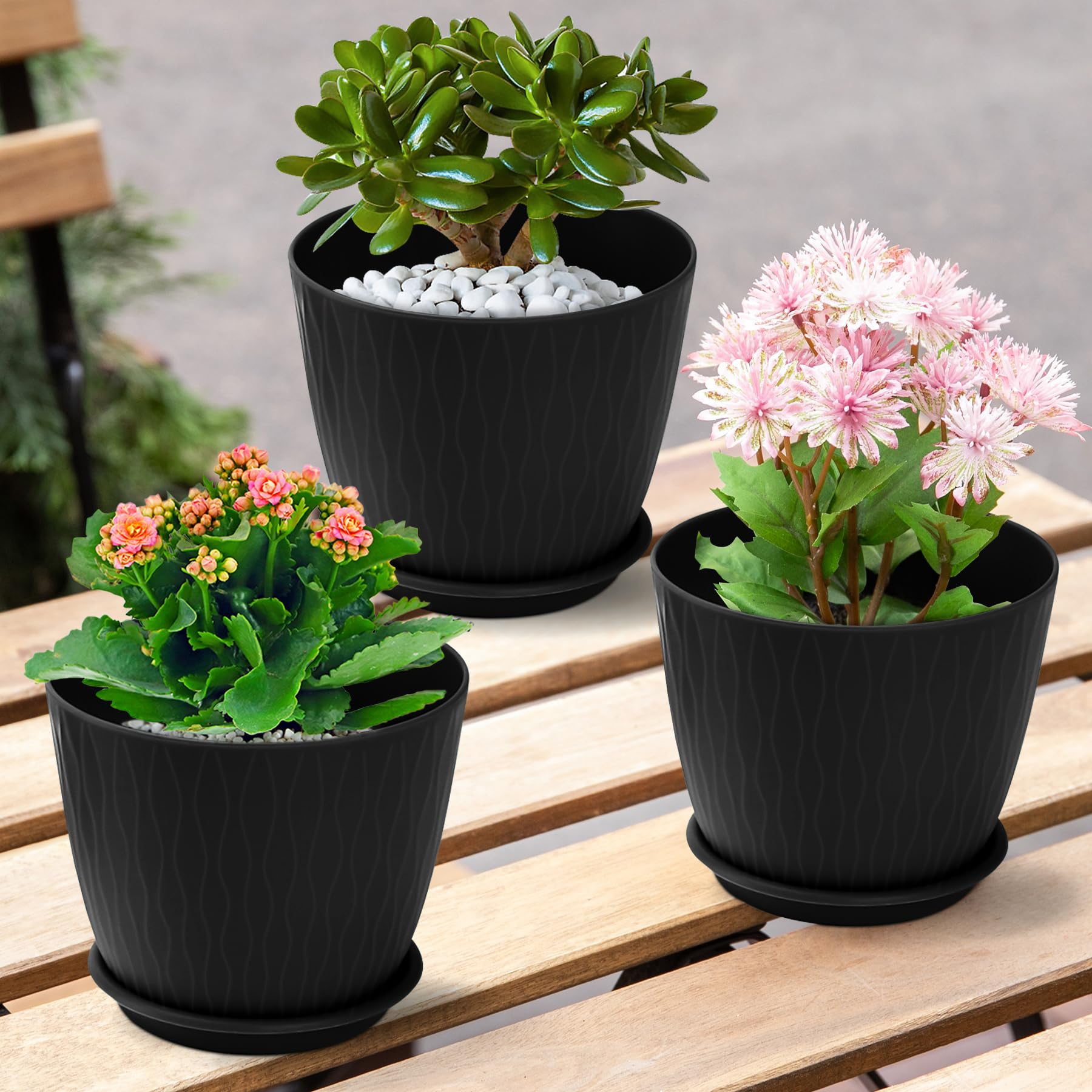 QRRICA weather-resistant planter suitable for outdoor use.