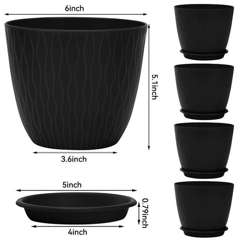 QRRICA plant pot with movable tray for mess-free watering.