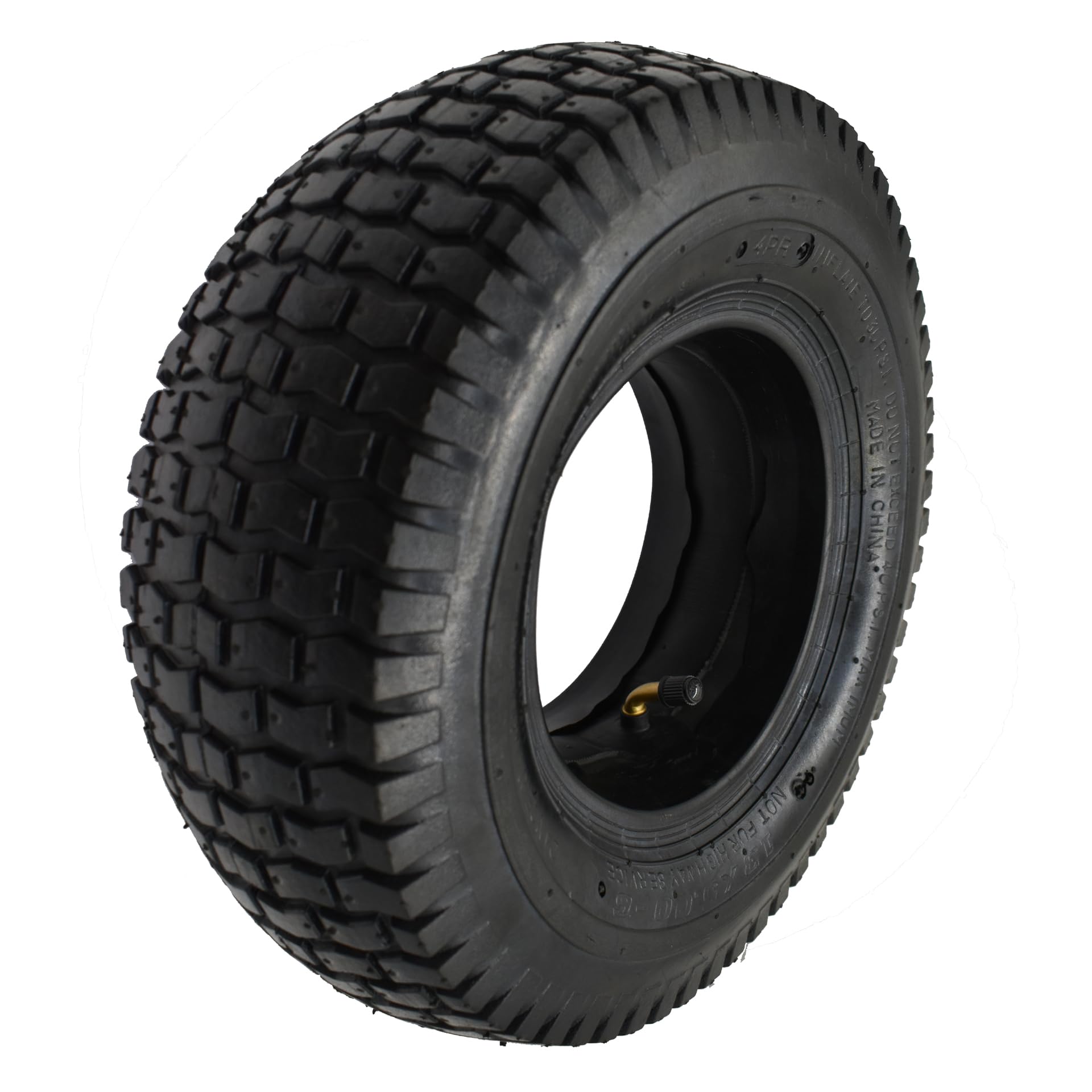 QsEzDo 13x5-6 tire side view highlights durable 4PR construction for garden carts.