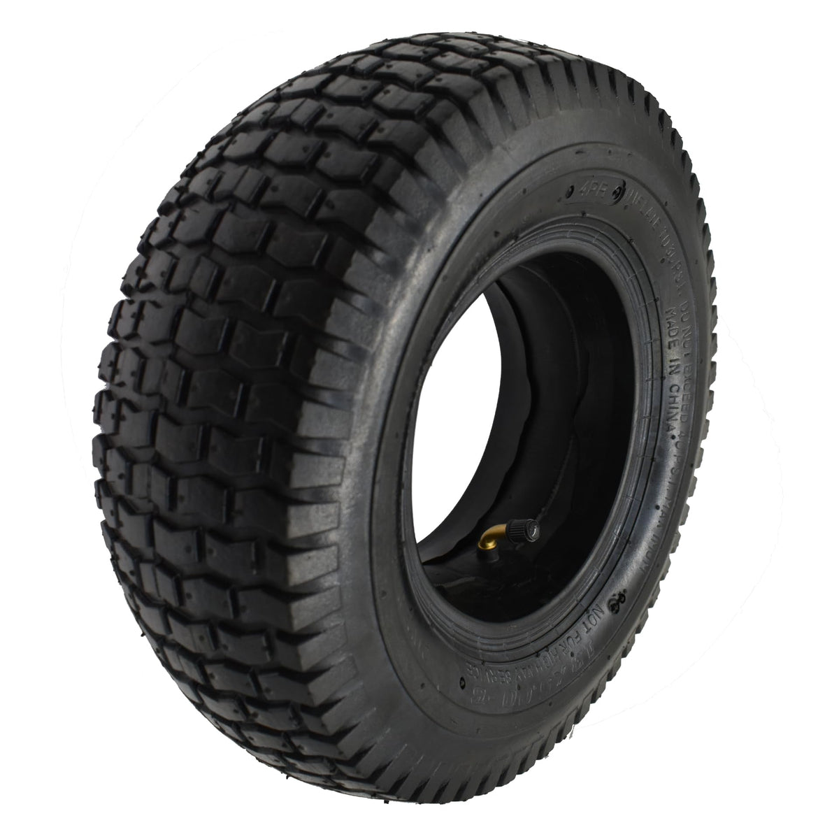 QsEzDo 13x5-6 tire side view highlights durable 4PR construction for garden carts.