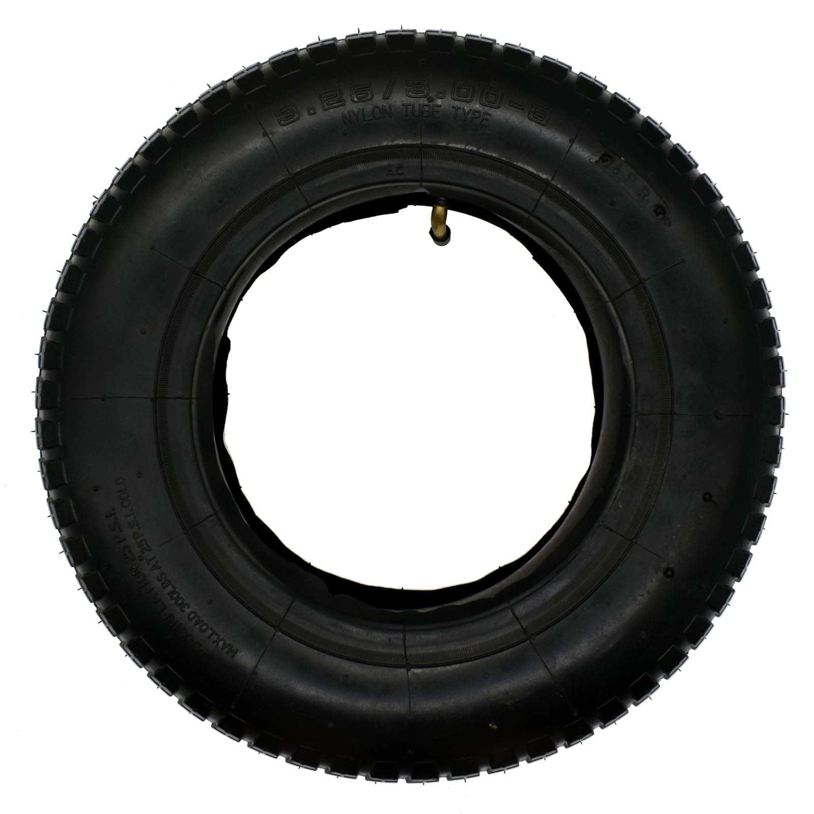 QsEzDo wheelbarrow tire side view shows durable 4PR construction.