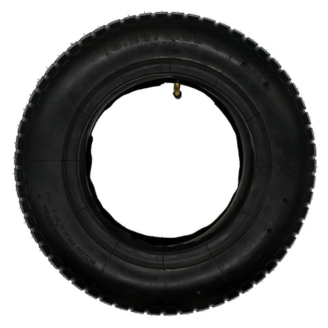 QsEzDo wheelbarrow tire side view shows durable 4PR construction.