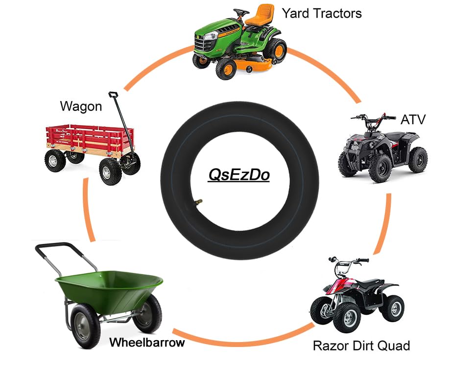 QsEzDo 8-inch wheel setup ready for hard-working gardens.
