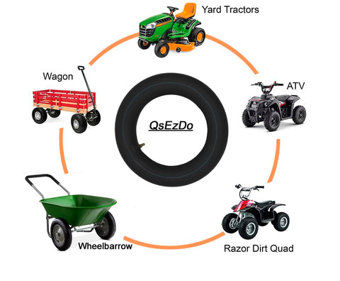 QsEzDo 8-inch wheel setup ready for hard-working gardens.