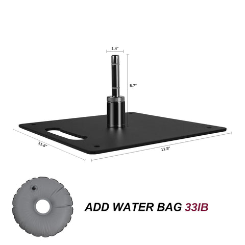 QSUM rotating spindle 360° swivel allows smooth flag movement in breeze.