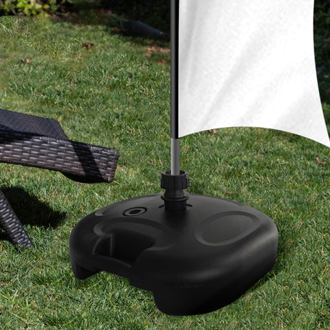 QSUM square base with universal interface fits 16mm and 19mm poles