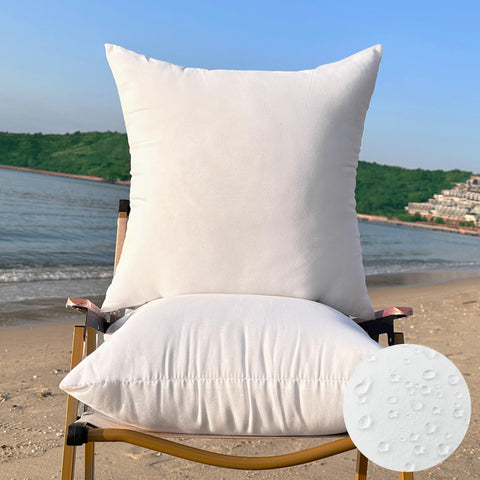 QSWRD outdoor pillow insert 22x22 in a two-pack for patio seating