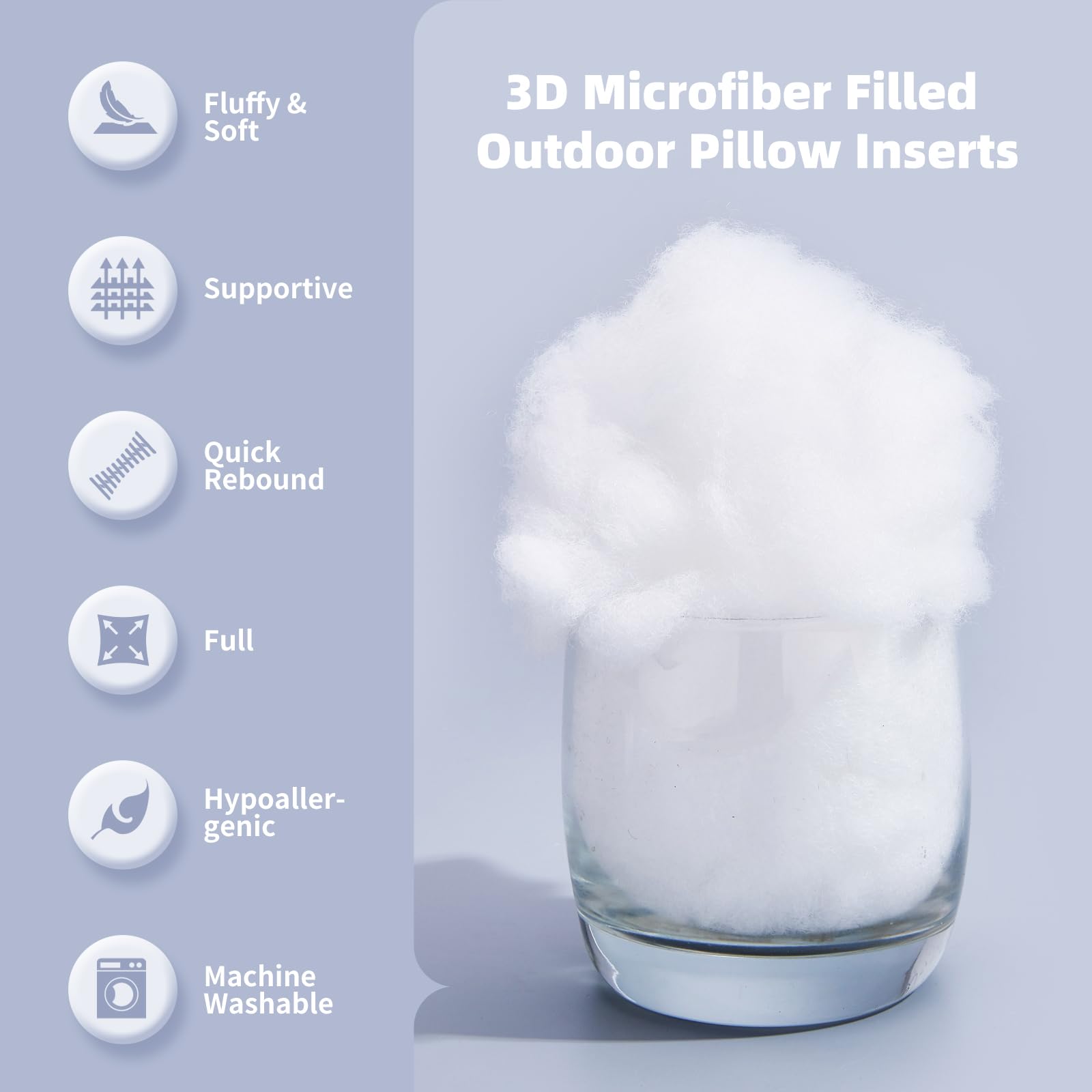 QSWRD zipper adjustable pillow insert lets you set height