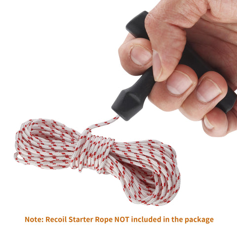 Qtcial black plastic pull-cord handle ensures durable, long-lasting performance.
