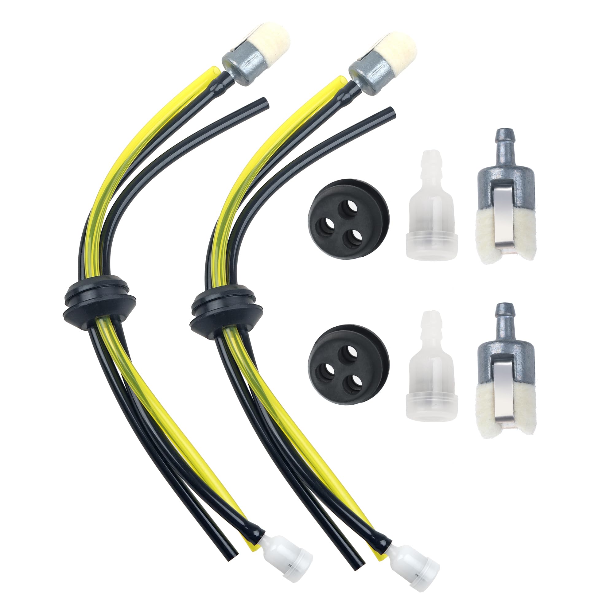 Qtcial Repower fuel line kit pack 01 with dual-size grommets enables versatile Echo compatibility