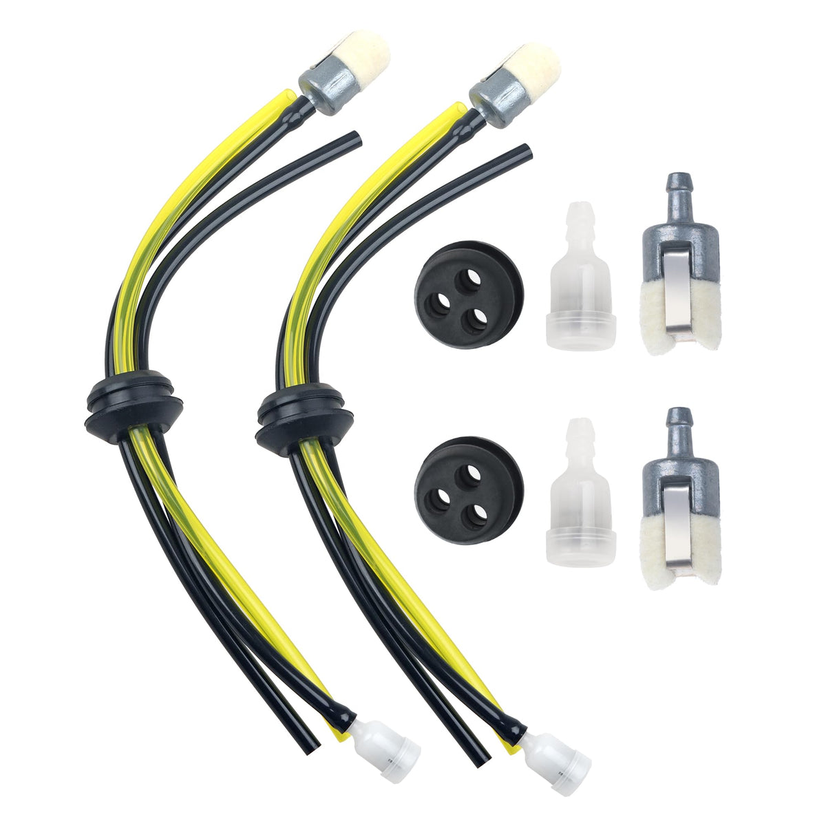 Qtcial Repower fuel line kit pack 01 with dual-size grommets enables versatile Echo compatibility