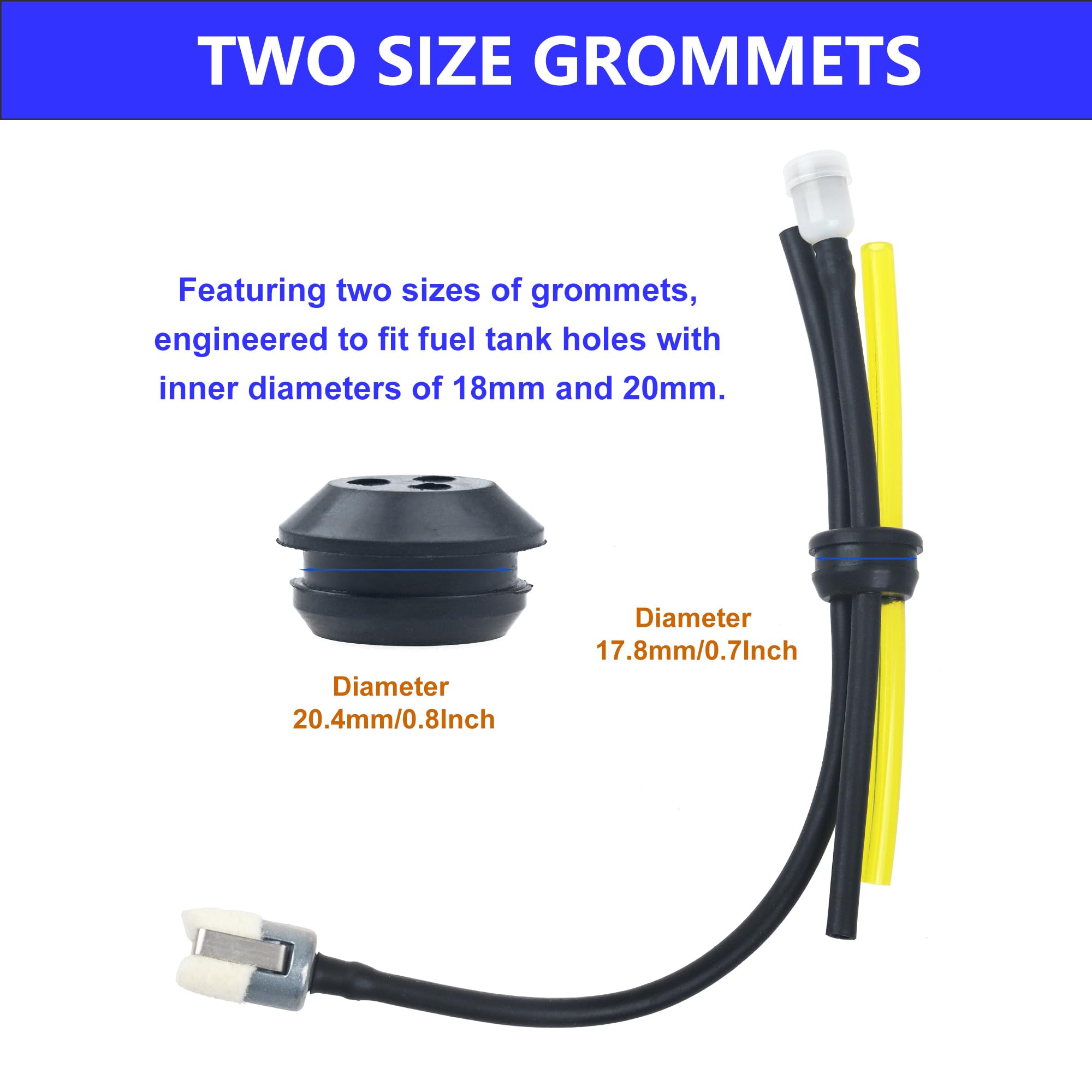 Qtcial Repower fuel line kit pack 02 showing included filters for clean fuel delivery