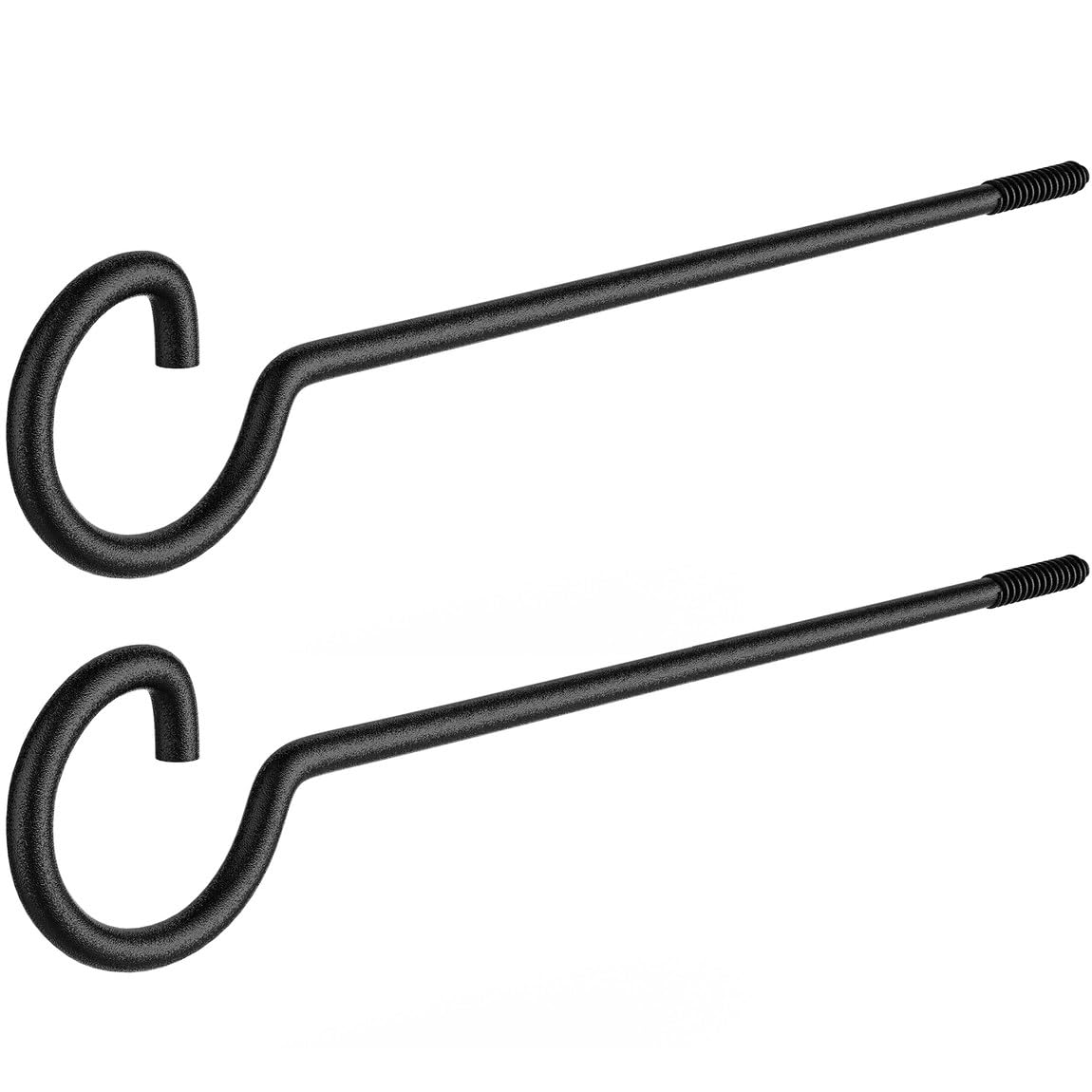 QTJUST 12-inch screw hook for indoor plant hanging with durable metal design.