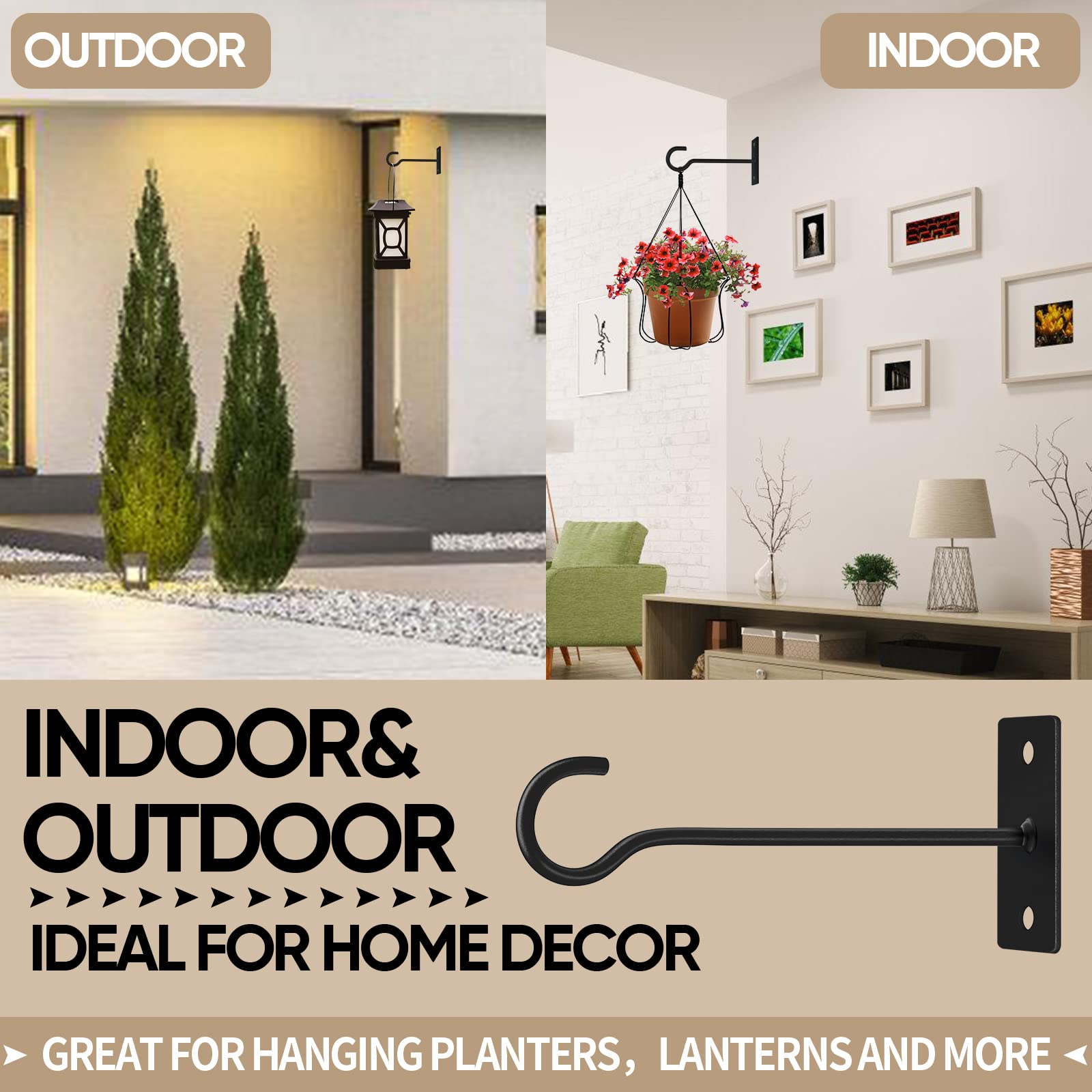 QTJUST narrow-base design saves space while keeping decorations stable.