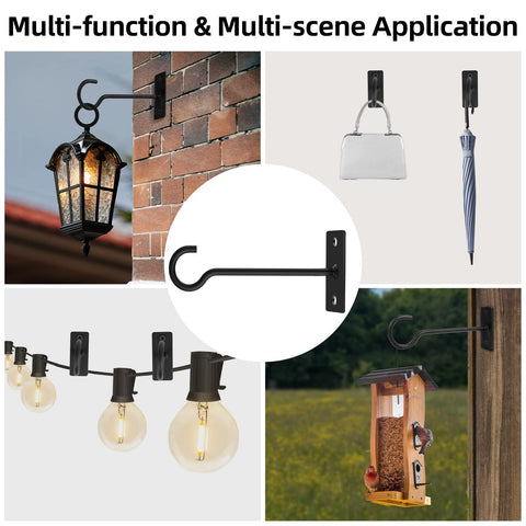 QTJUST indoor outdoor use hook fits decks, patios, and gateways.