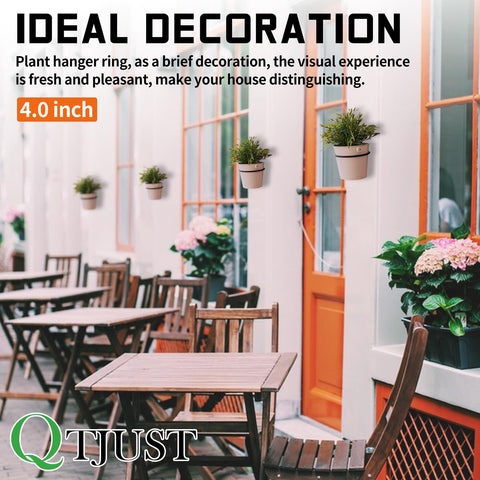 QTJUST rust-resistant black coating guards rings against outdoor weather.
