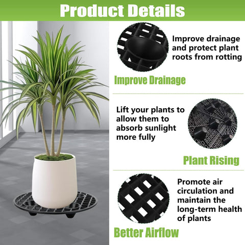 QTLCOHD anti-tilt support prevents tilting of potted plants.
