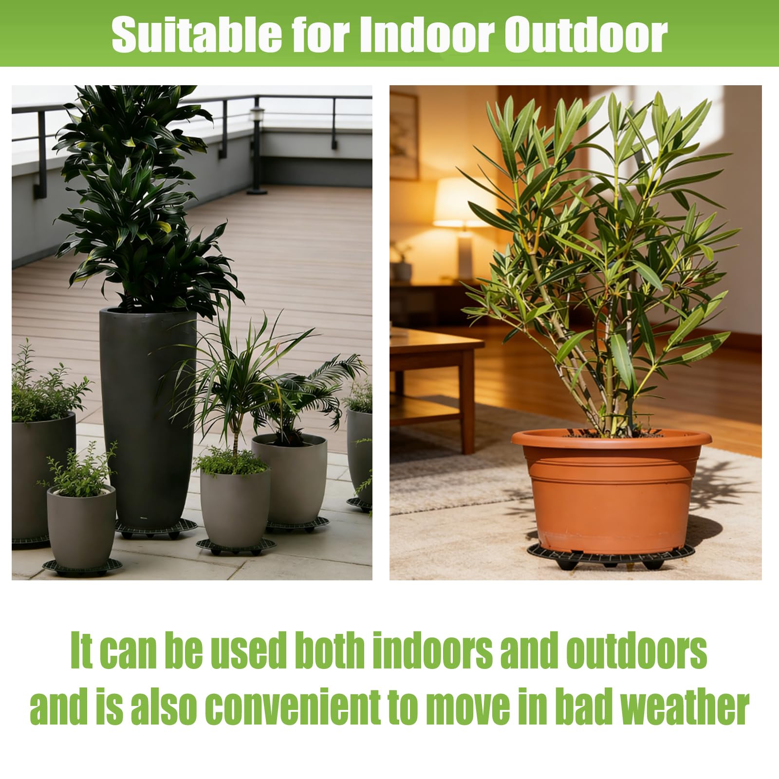 QTLCOHD floor-scratches free risers protect floors from pot bottoms.