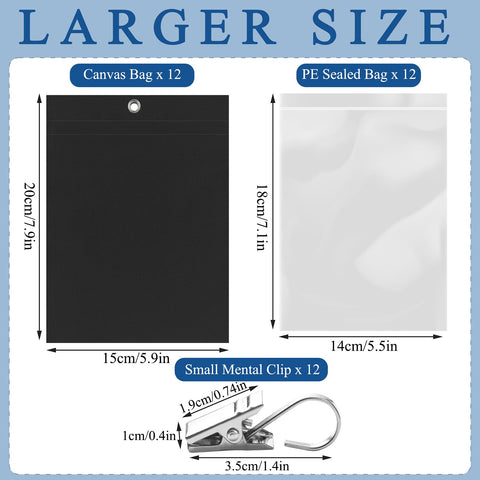 QTRQTR canvas weight bags show durable 24oz capacity for robust wind resistance