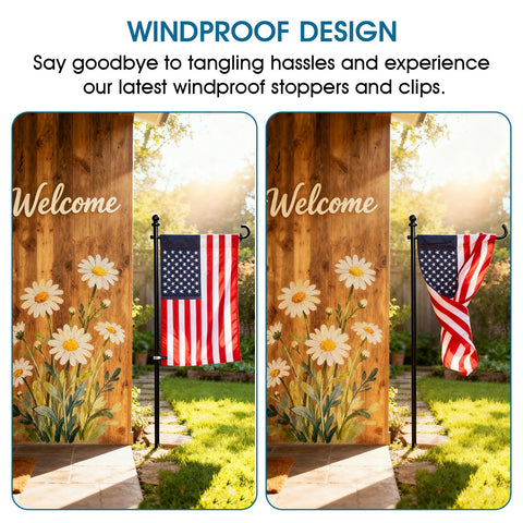 Quadafy durable rubber stoppers resist wind and weather