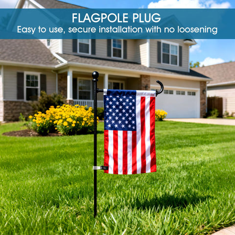 Quadafy easy attach flagclip enables quick securement on poles