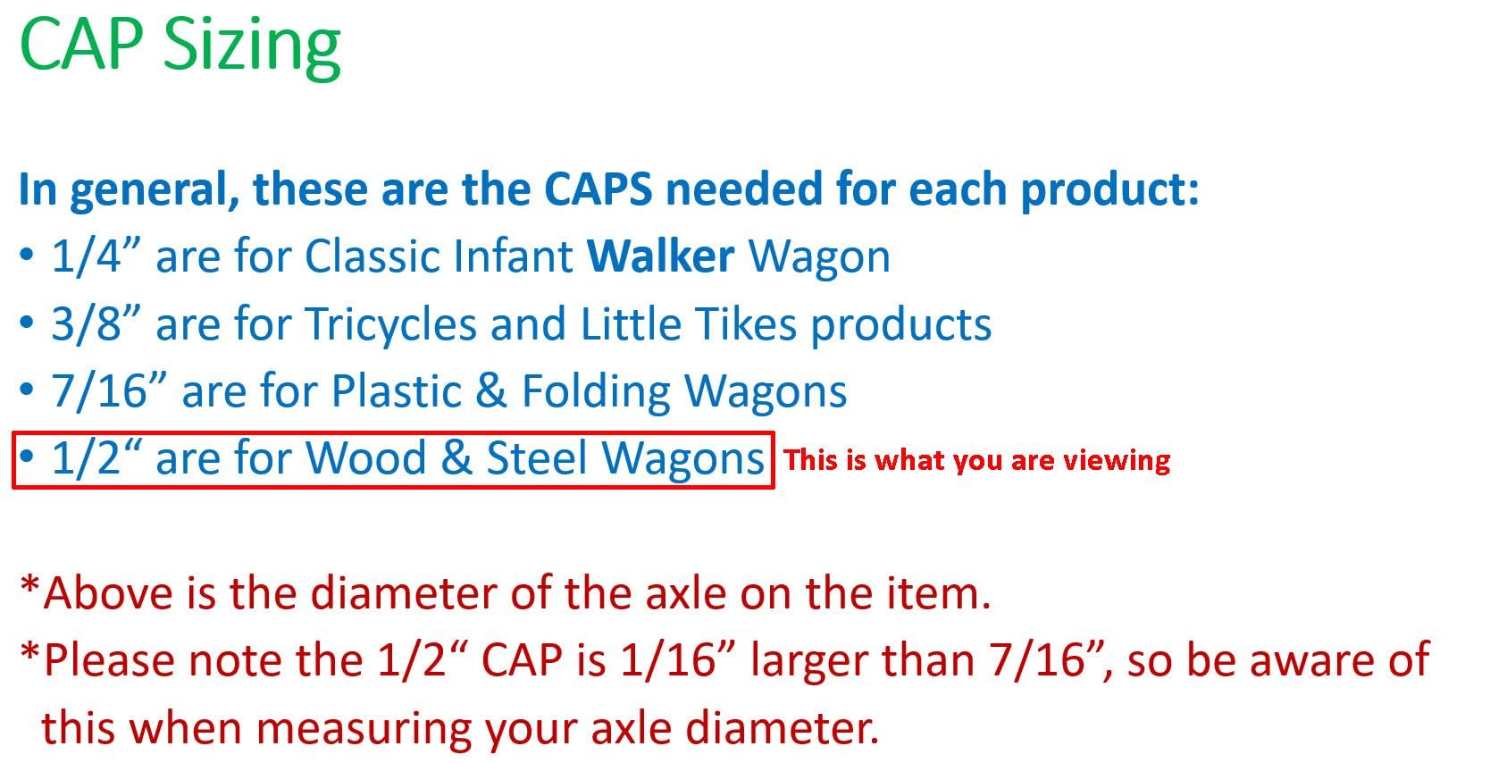 Quadrapoint hub cap replacement guide for Red Wagon models.