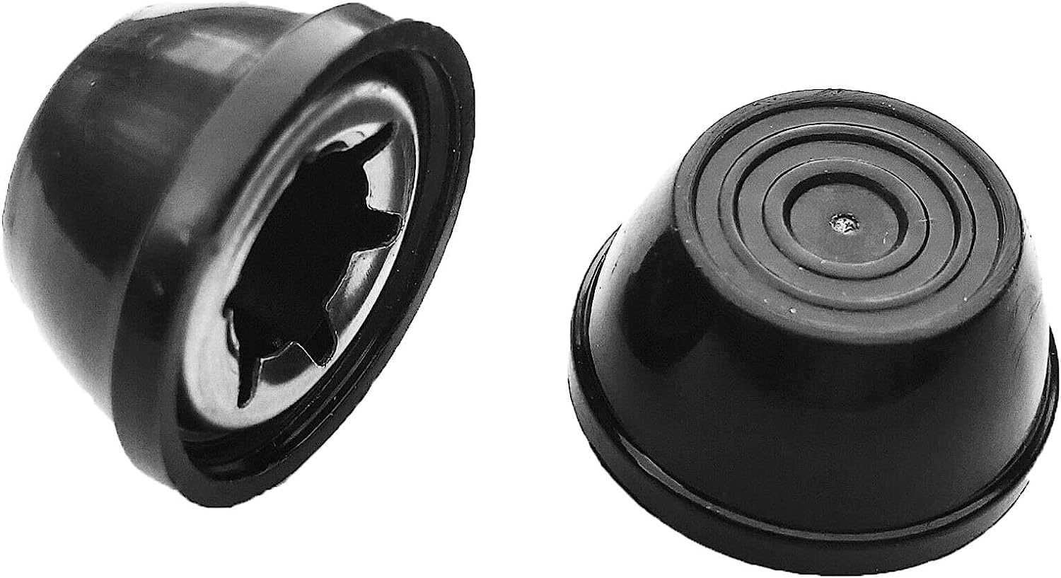 Quadrapoint hub cap for Weber three-eighth-inch axle—durable, rust-resistant replacement.