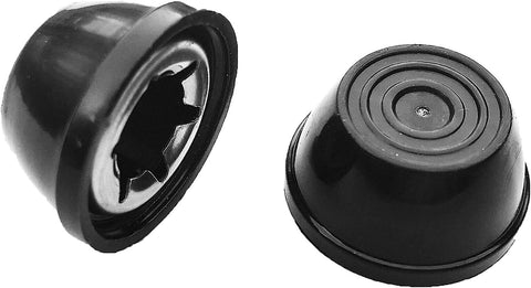 Quadrapoint hub cap for Weber three-eighth-inch axle—durable, rust-resistant replacement.