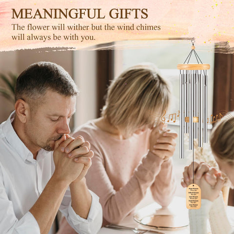 Quaintir Bible verse wind chime detail on verses