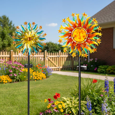 Qualdout easy-assembly wind spinner kit for quick setup in yard or patio