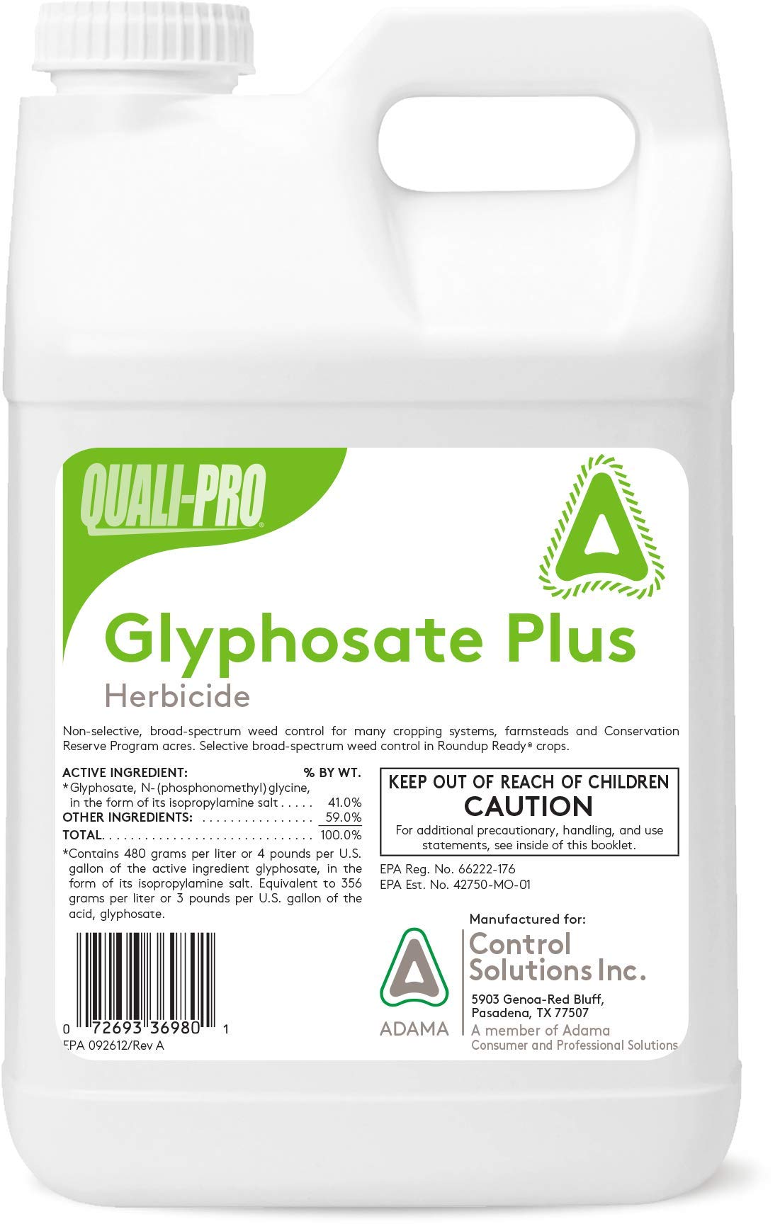Quali-Pro Glyphosate 4+ Plus in use scene treating driveway weeds.