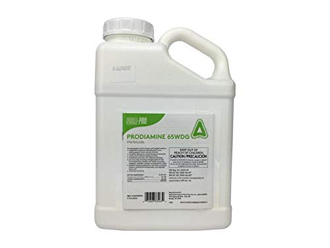 Quali-Pro Prodiamine yellow granules closeup for pre-emergent weed control