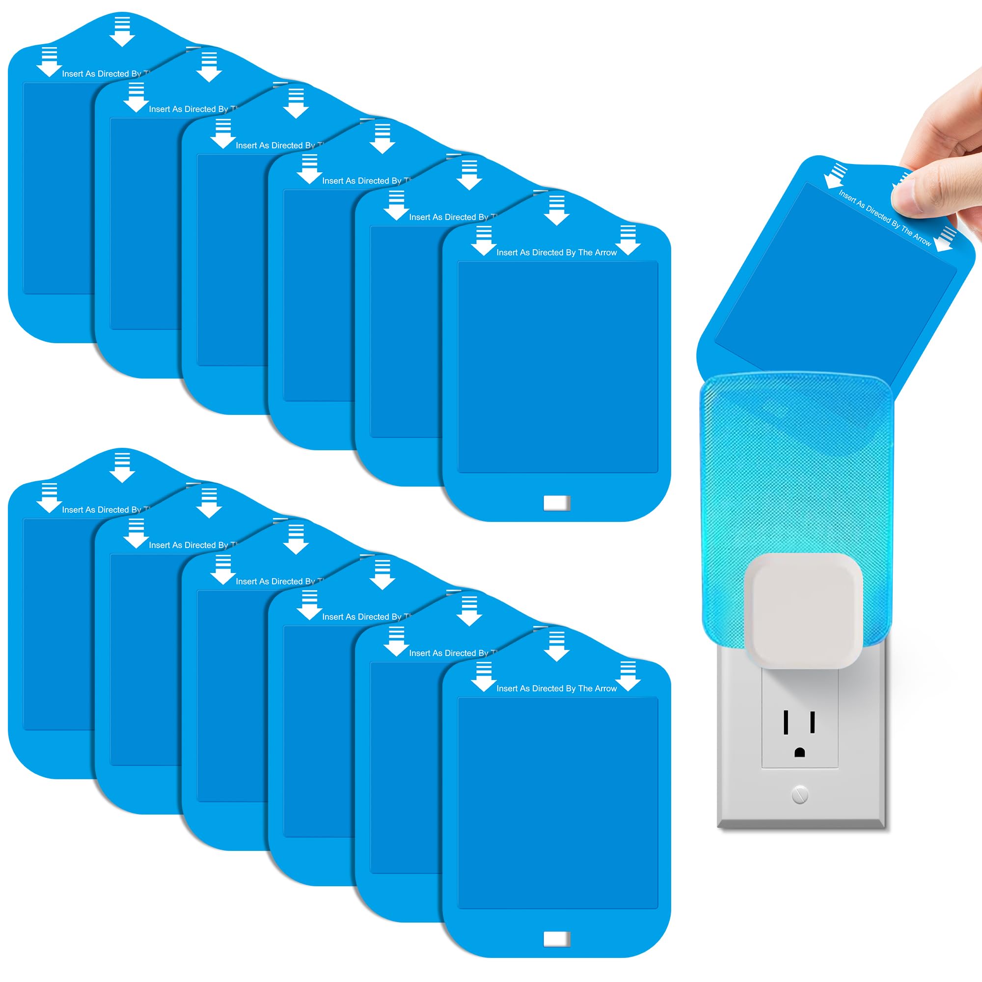 Qualirey 12-pack fly trap refills fit Raid devices for continuous indoor protection.