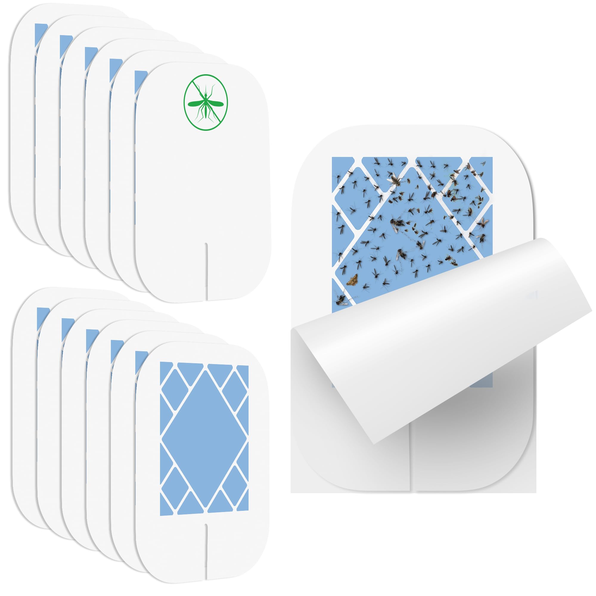Qualirey 12-pack flying insect trap refills for reliable indoor protection.